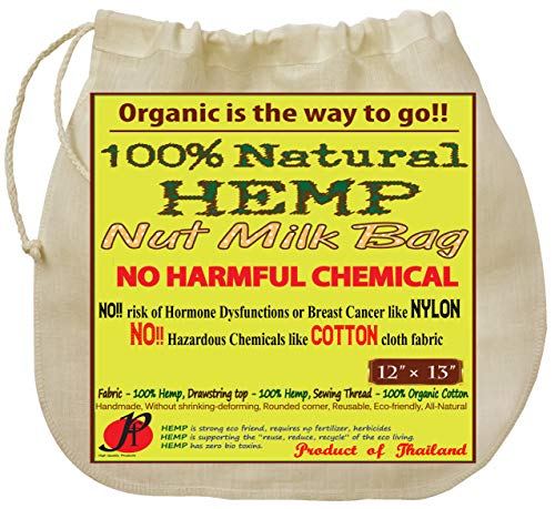 P&amp;F Natural Hemp Nut Milk Bag
