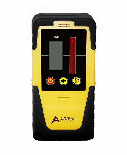 AdirPro LD-8 Universal Rotary Laser Receiver Detector with Rod Clamp