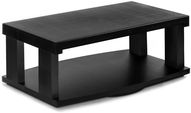Aleratec 2-Tier TV Swivel Stand Entertainment Rack