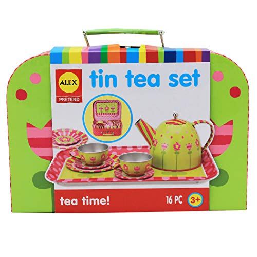ALEX Toys Pretend Tin Tea Set