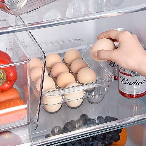 Ambergron Stackable Egg Holder Organizer