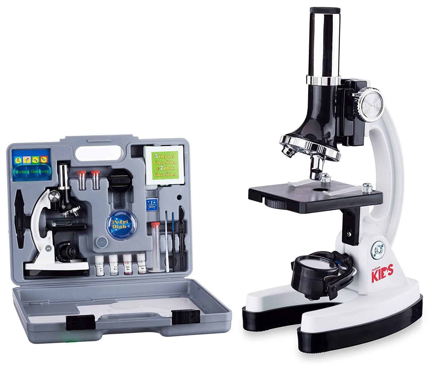 AmScope Kids 52-Piece Microscope Set