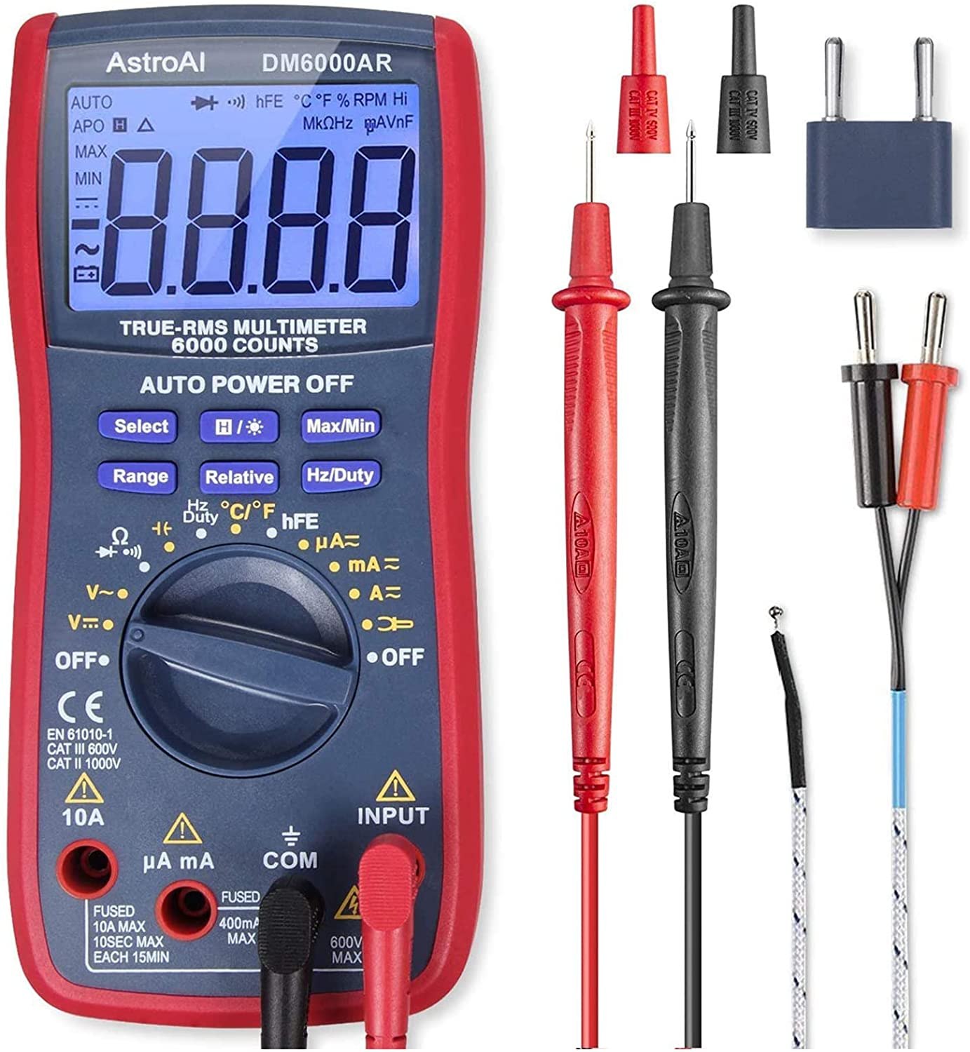 AstroAI TRMS 6000 Counts Digital Multimeter