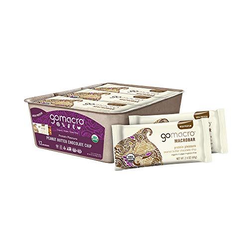 GoMacro MacroBar, Organic Vegan Protein Bar, 12 Count