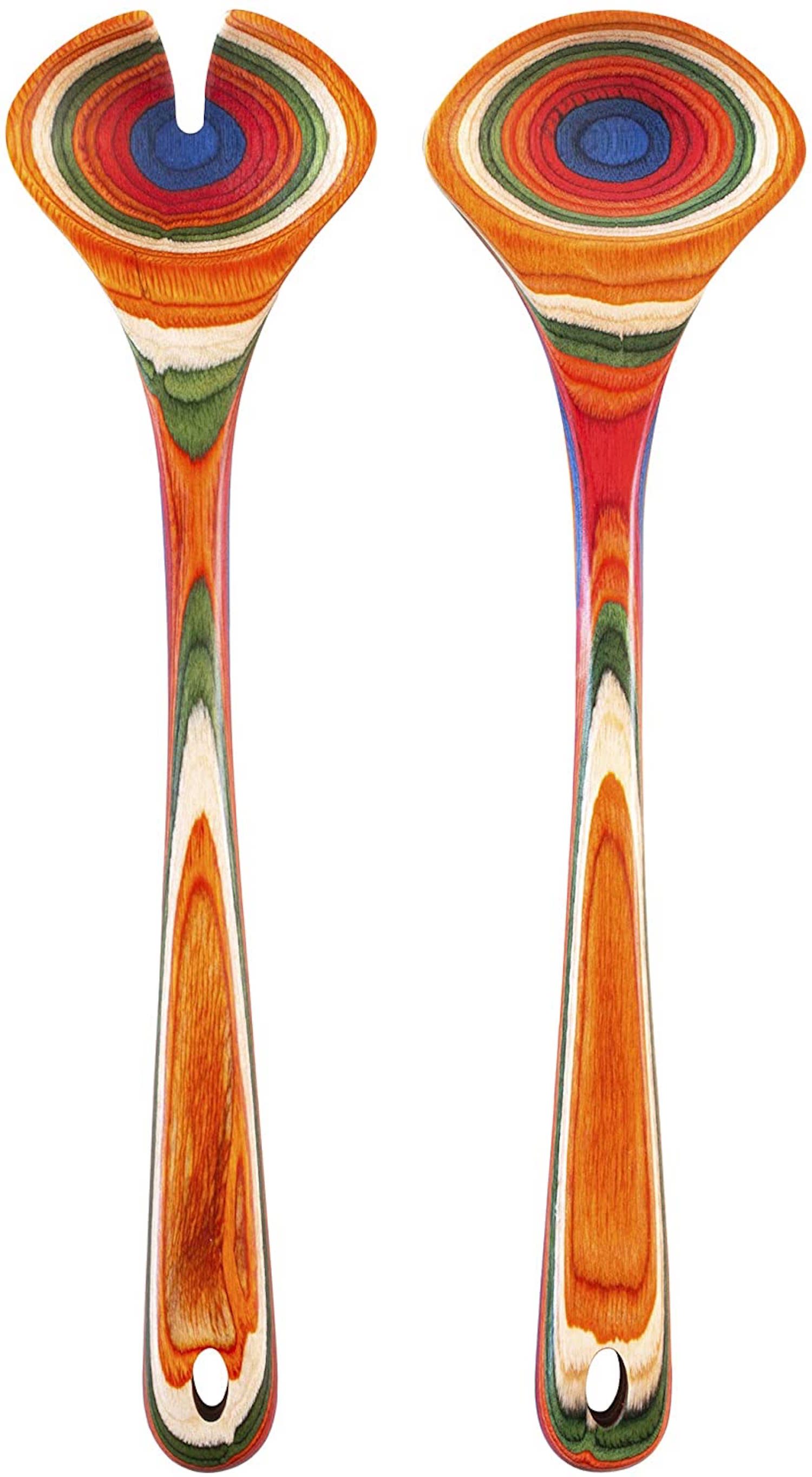 Baltique Marrakesh Collection Wooden Salad Serving Utensil Set