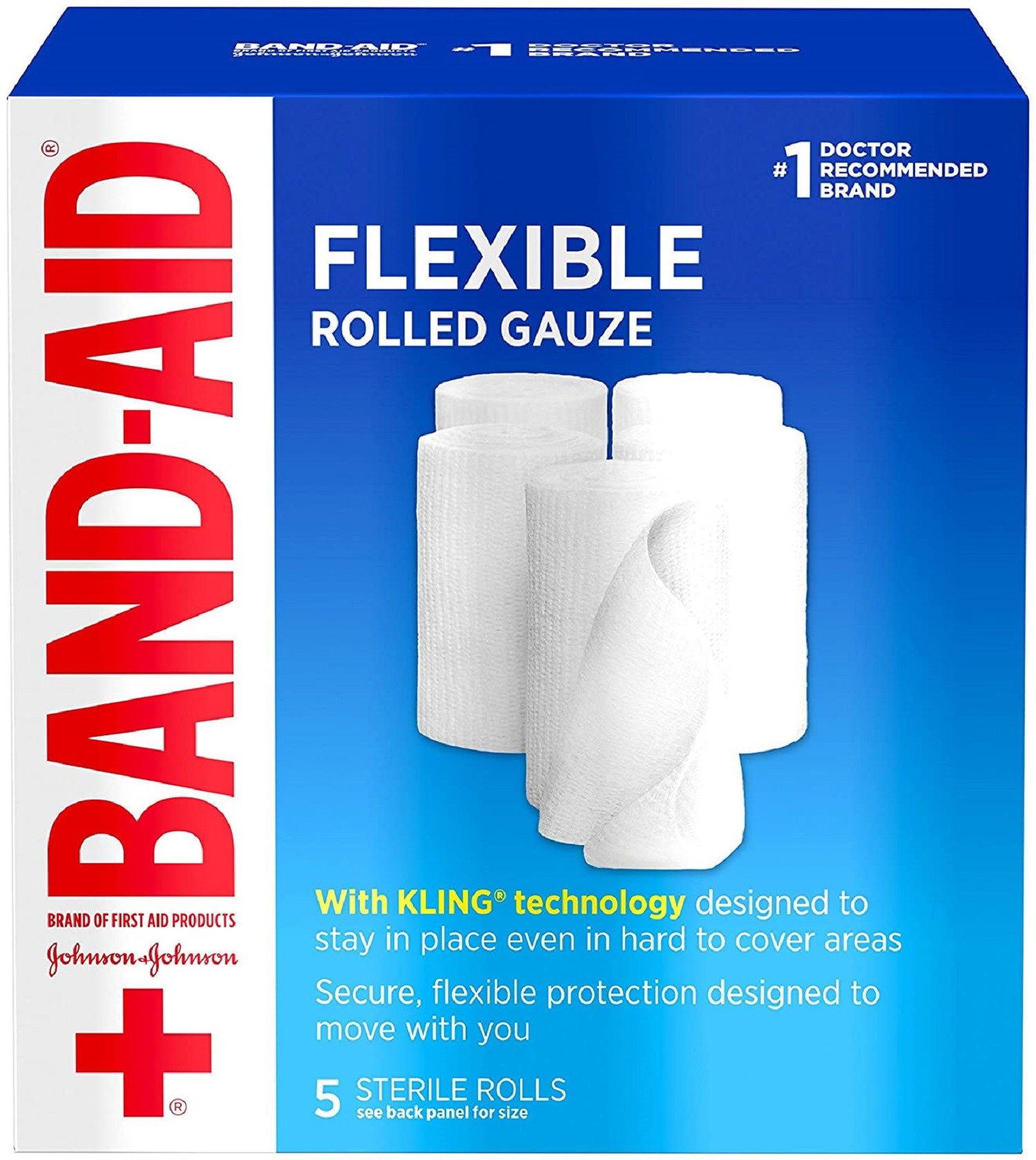 Johnson &amp; Johnson Band-Aid Flexible Rolled Gauze