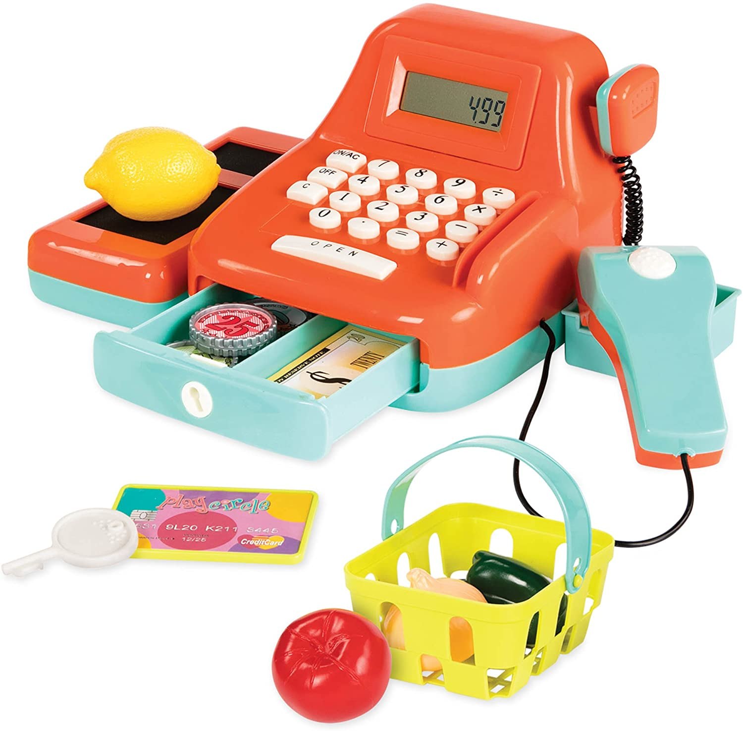 Best toy cash register for 6 year sales old