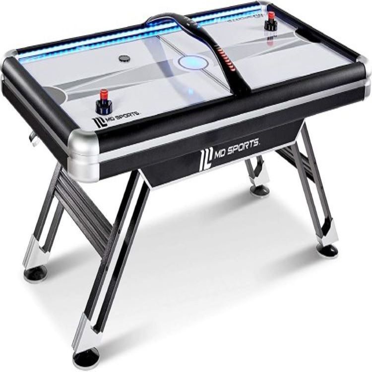 MD Sports 54 Air Powered Hockey with Overhead Electronic Scorer - MD Sports