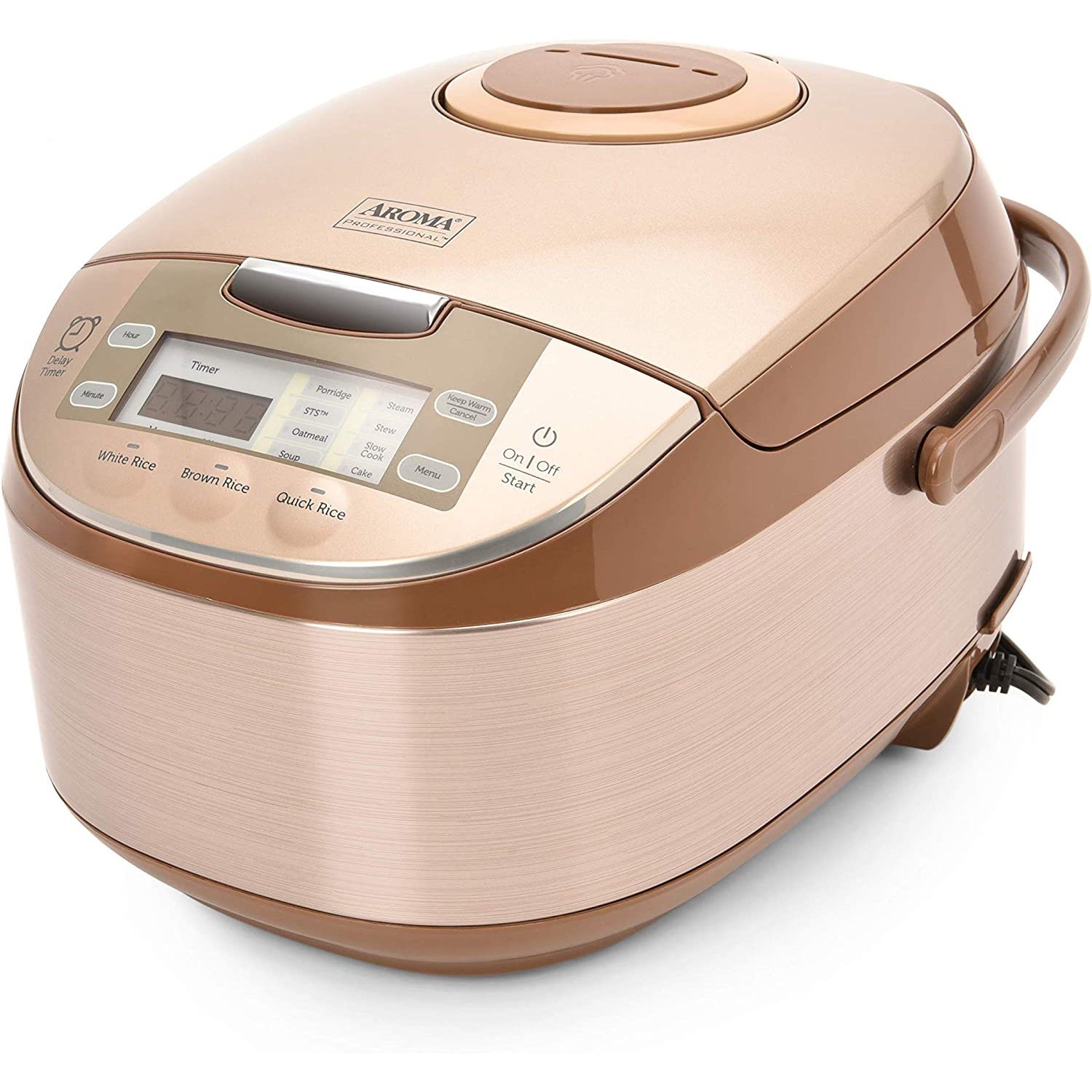 Aroma Housewares ARC-6206C Professional Digital Rice Cooker & Multicooker  with Ceramic Inner Pot, Steam Basket