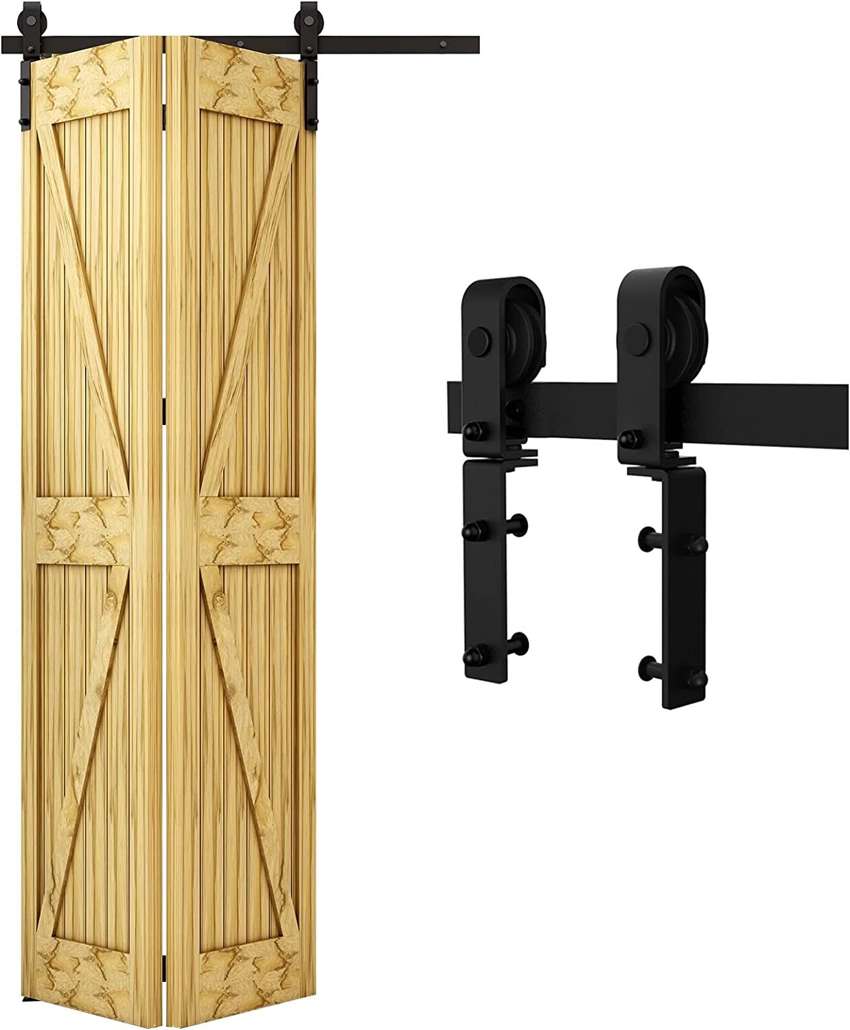 QINAIXQM Bifold Barn Door