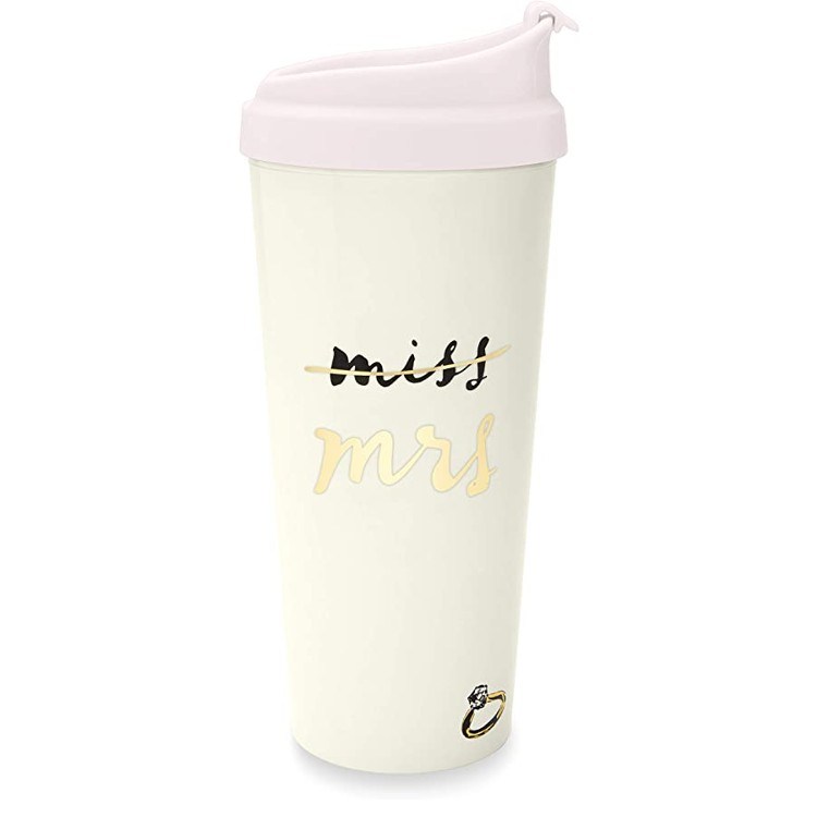 Kate Spade New York Insulated Travel Mug, Miss to Mrs.