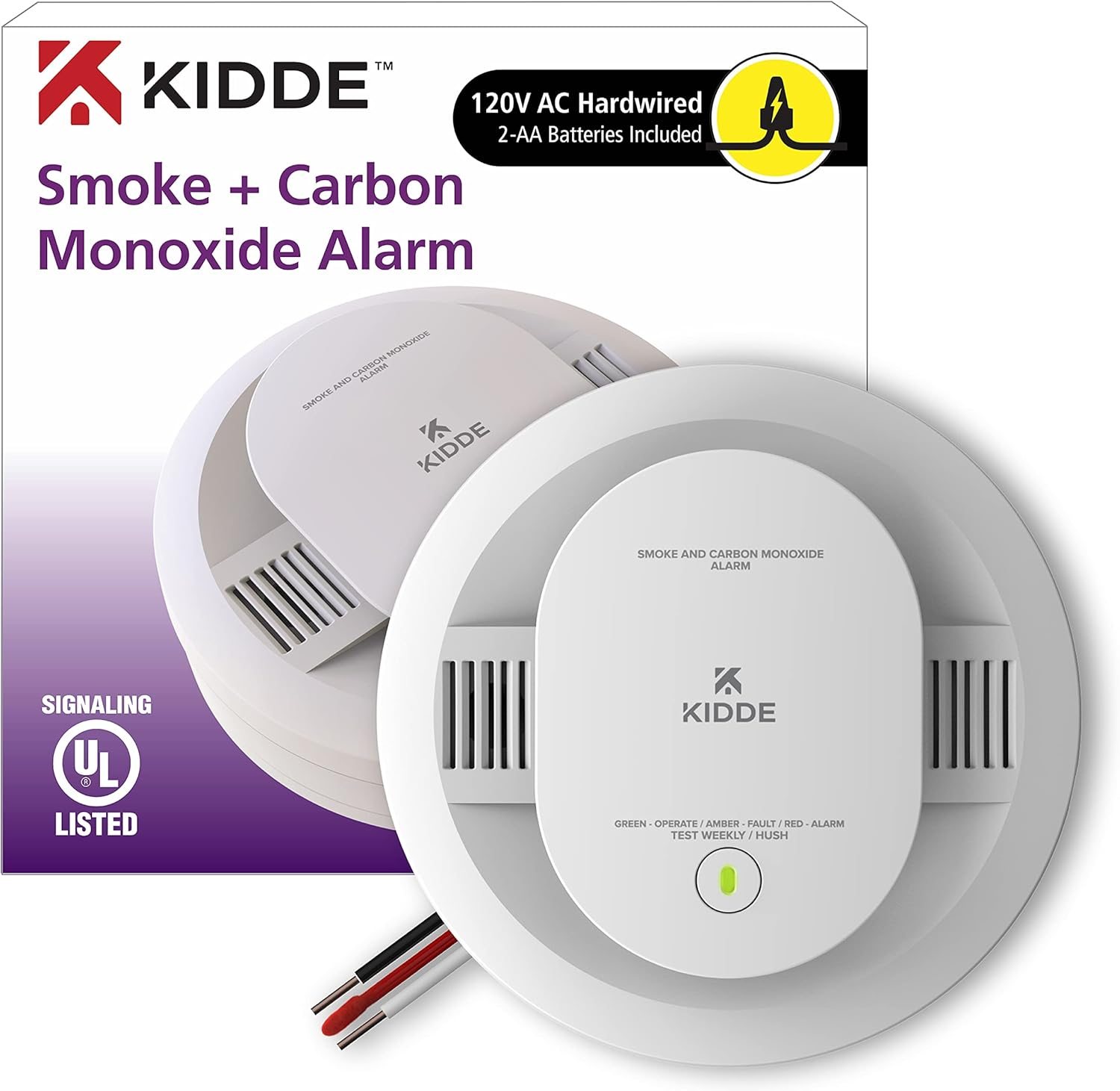 Kidde Hardwired Smoke &amp; Carbon Monoxide Detector