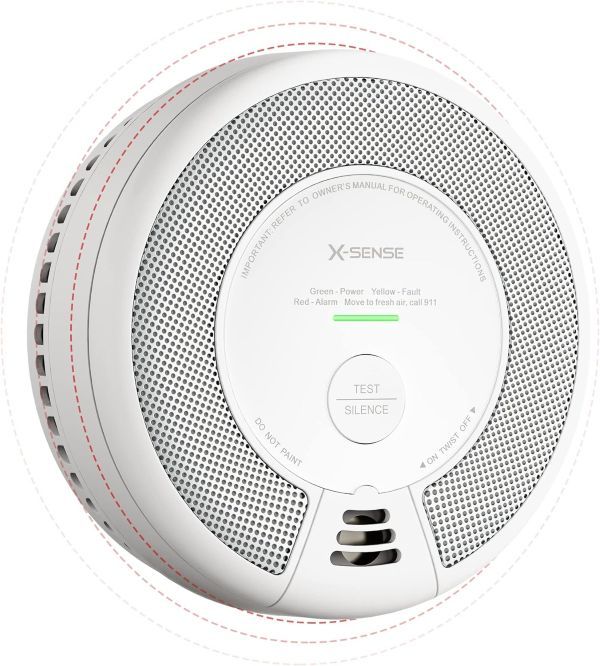 X-Sense Wireless Interconnected Combination Smoke and Carbon Monoxide Detector