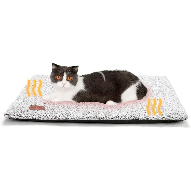 Mora Pets Self-Warming Cat Bed w/ removable cover, 24&quot; x 18&quot;