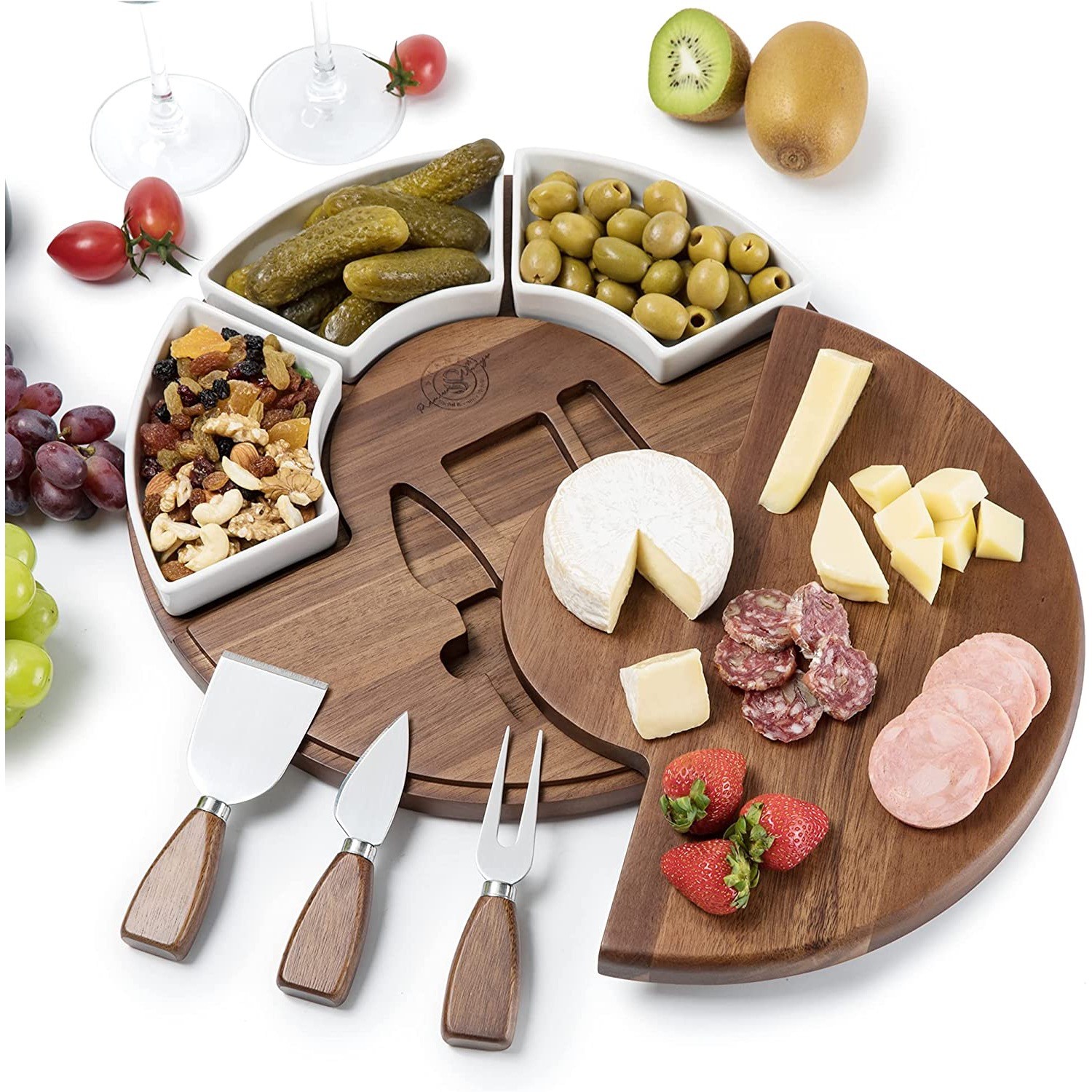 Shanik Upgraded Cheese Cutting Board Set