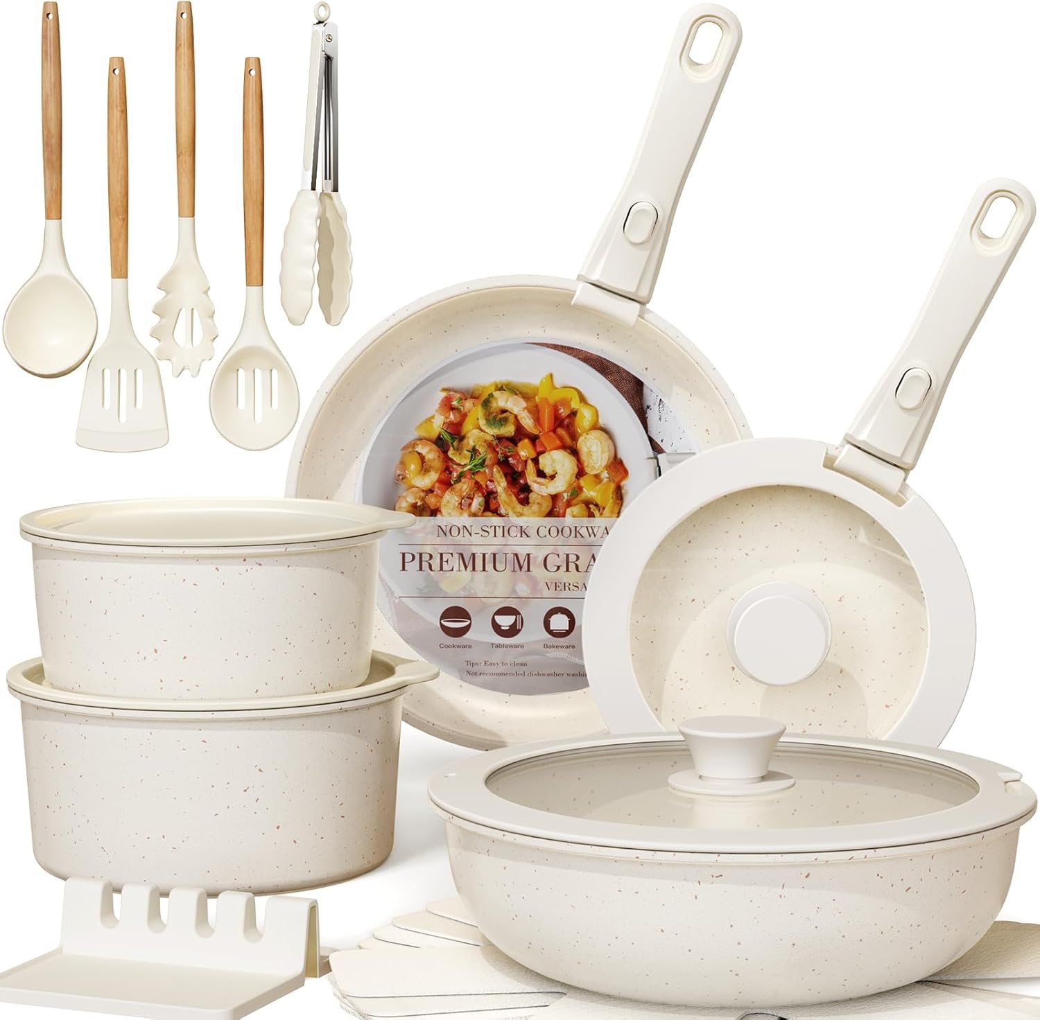 Astercook 21-Piece Pots and Pans Set