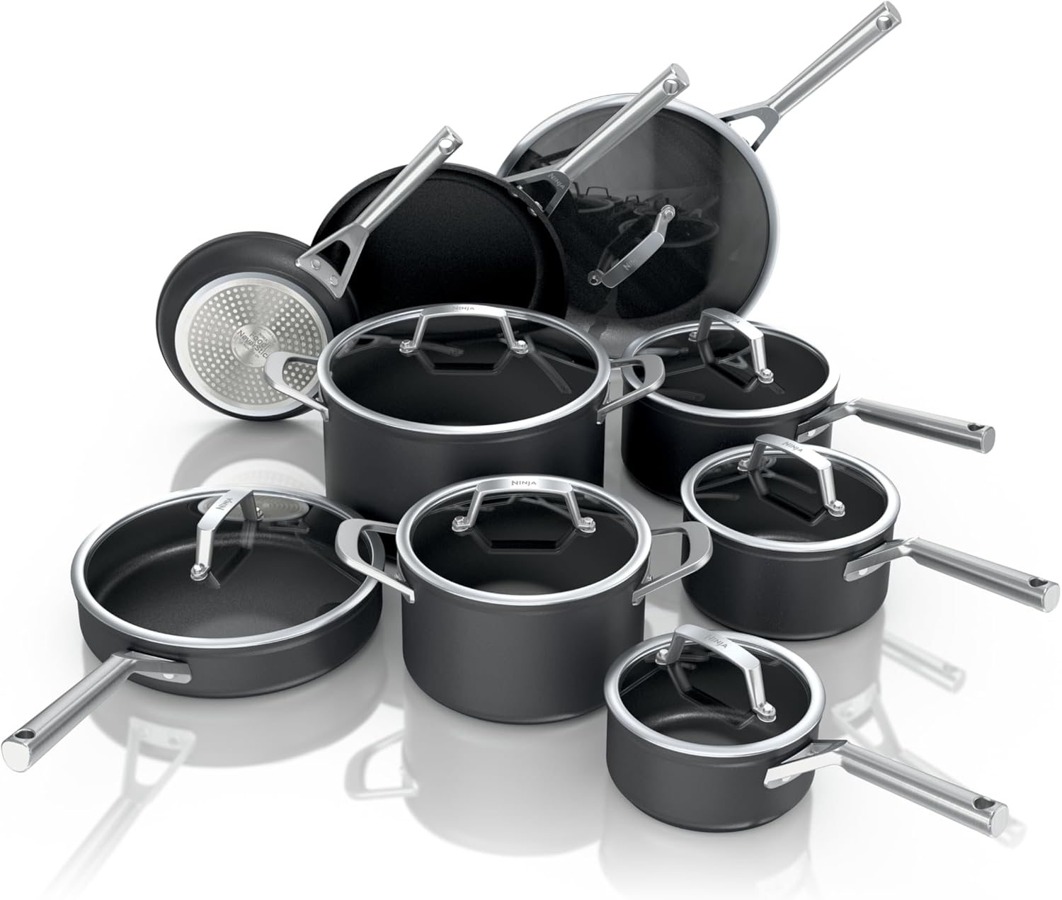 Ninja Ninja Cookware Ninja NeverStick Professional 16-Piece Pots and Pans Set