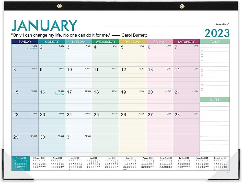 Lemome 2023-24 Desk Calendar, 17&quot; x 22&quot;