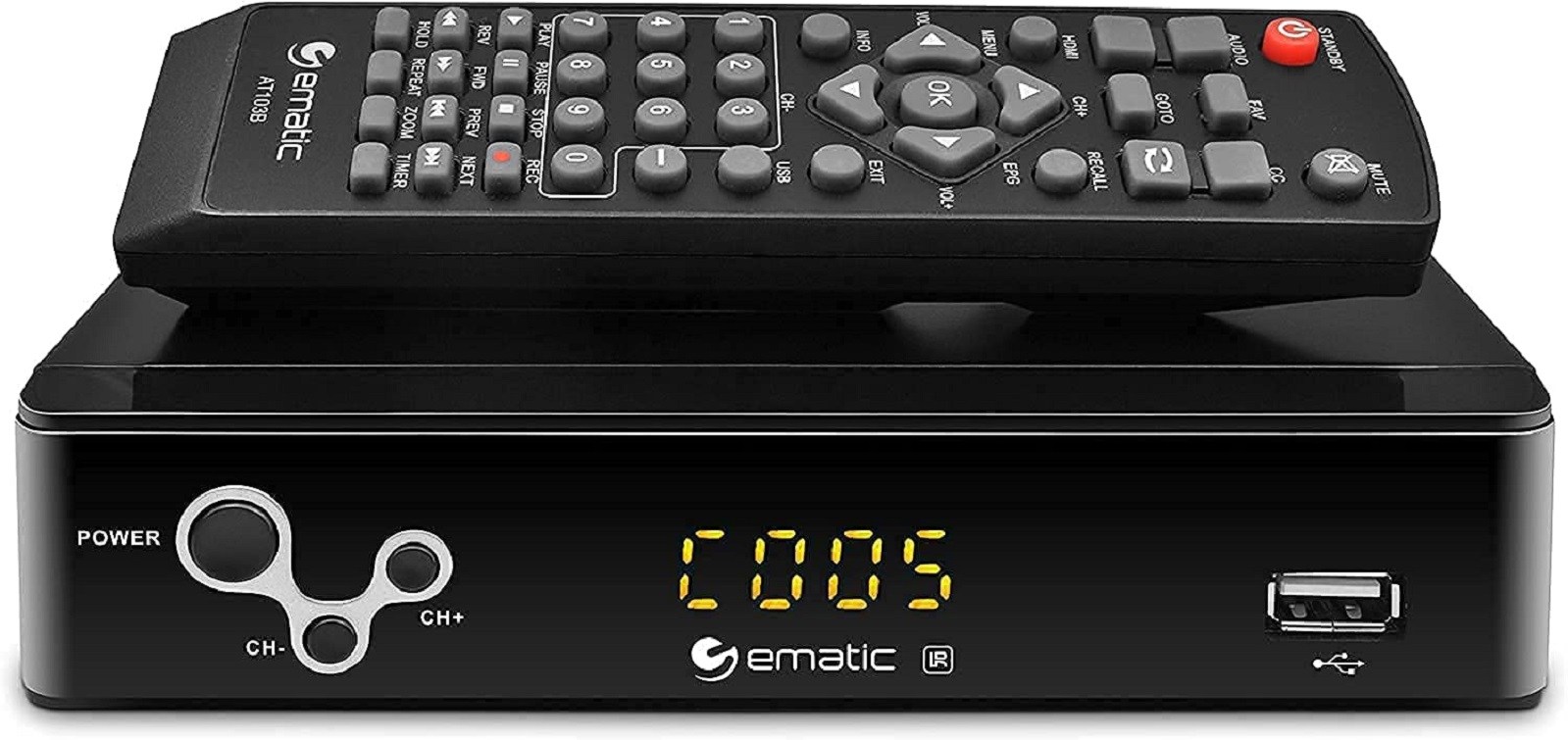 Ematic Digital TV Converter Box with Recording