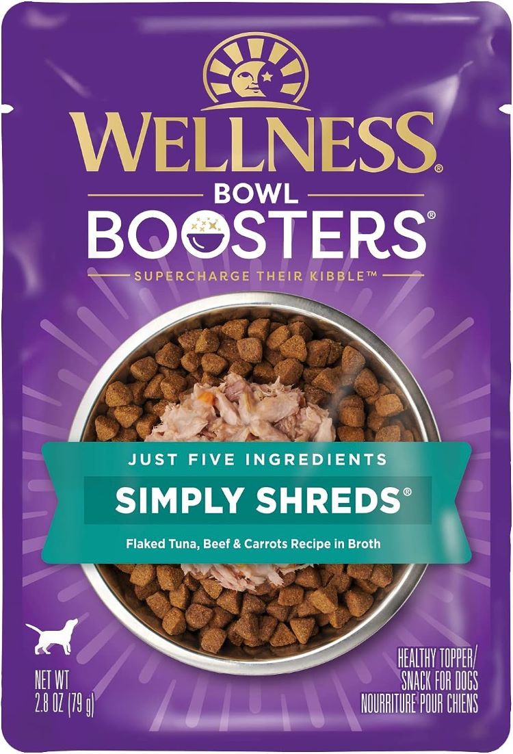 Wellness Bowl Boosters Simply Shreds Tuna, Beef &amp; Carrots