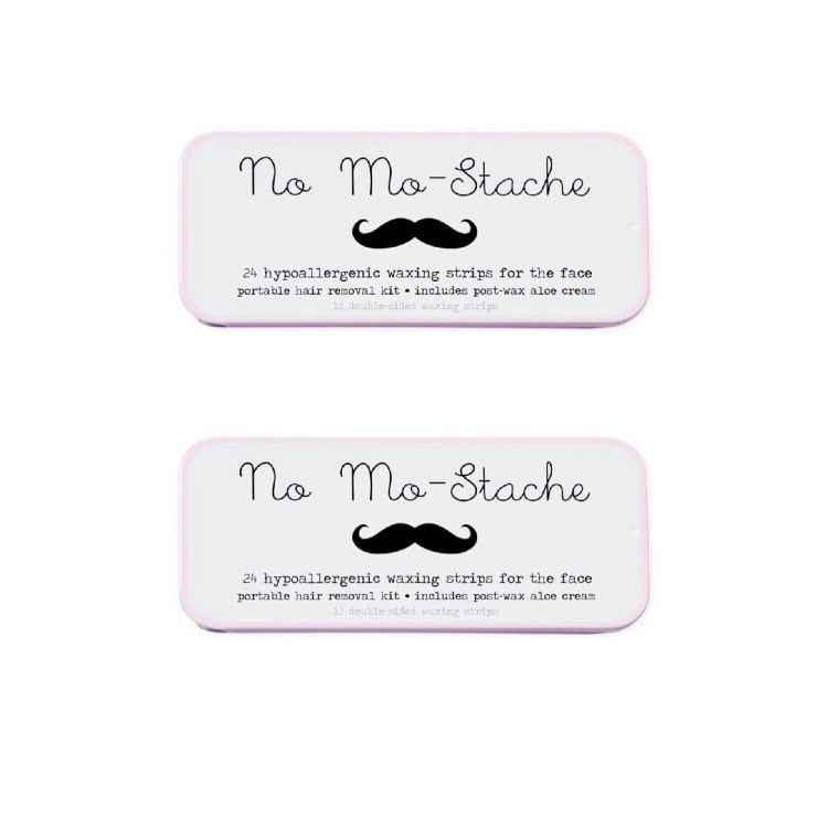 No Mo-Stache Skin Friendly Wax Strips, 24 count, 2 Pack