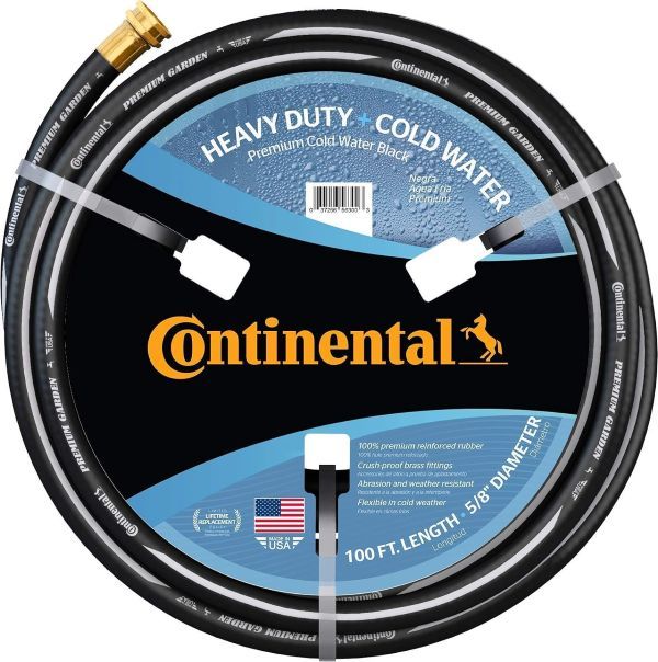 Continental Premium Garden Black Heavy Duty Cold Water Garden Hose