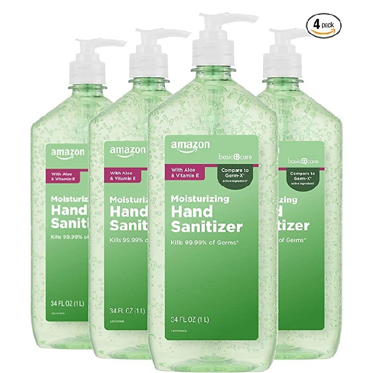 Amazon Basics Pump-Action Hand Sanitizer