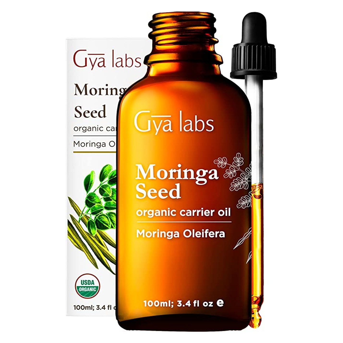 Gya Labs 3.4 fl. oz Organic Moringa Seed Oil