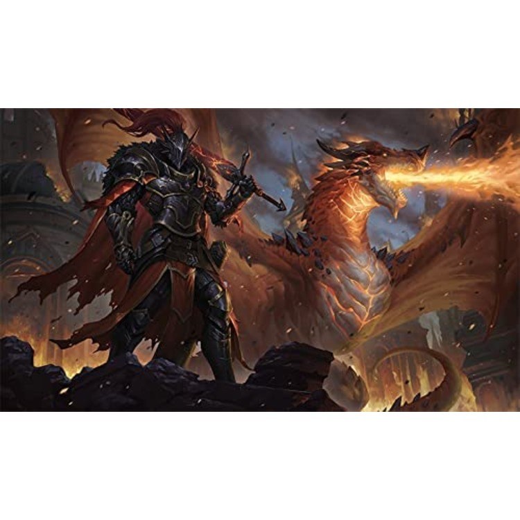 Fantasy North Lance Vaal - Dragon Knight - TCG Playmat and Mouse Pad
