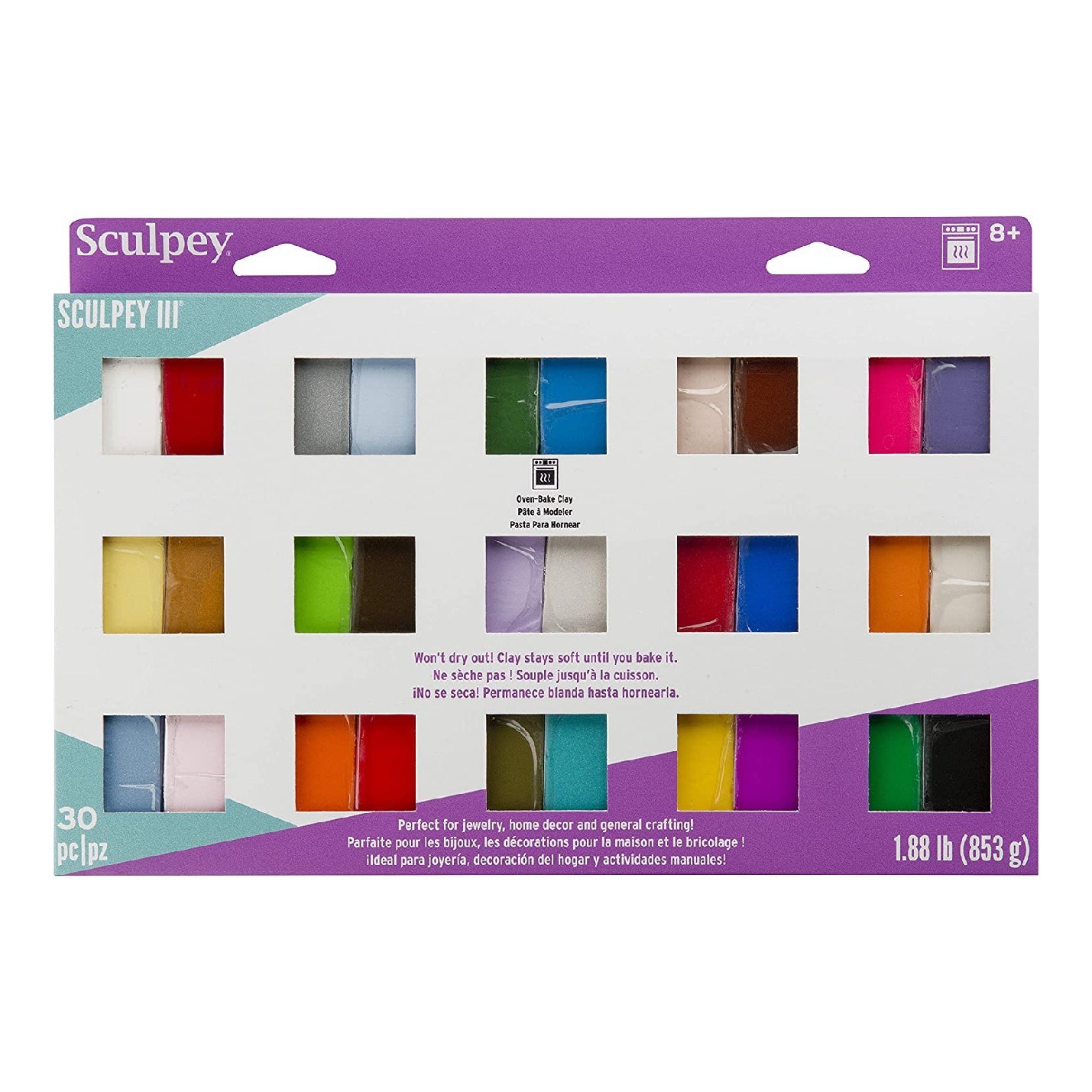 Polyform 30 Colour non-toxic Clay Sampler