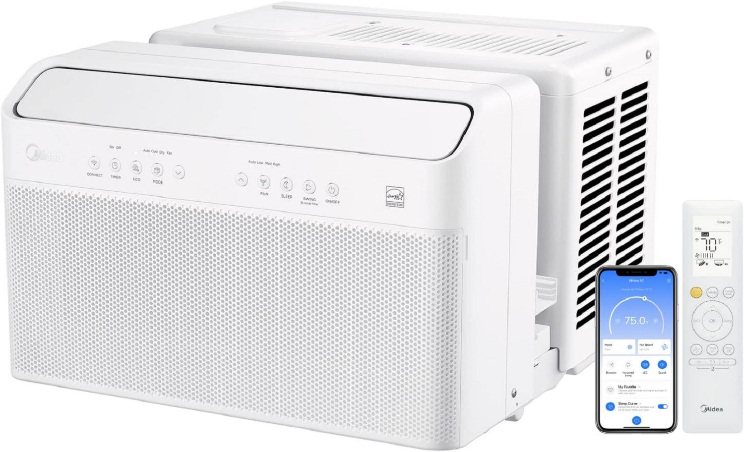 Midea 10,000 BTU U-Shaped Smart Inverter Window Air Conditioner