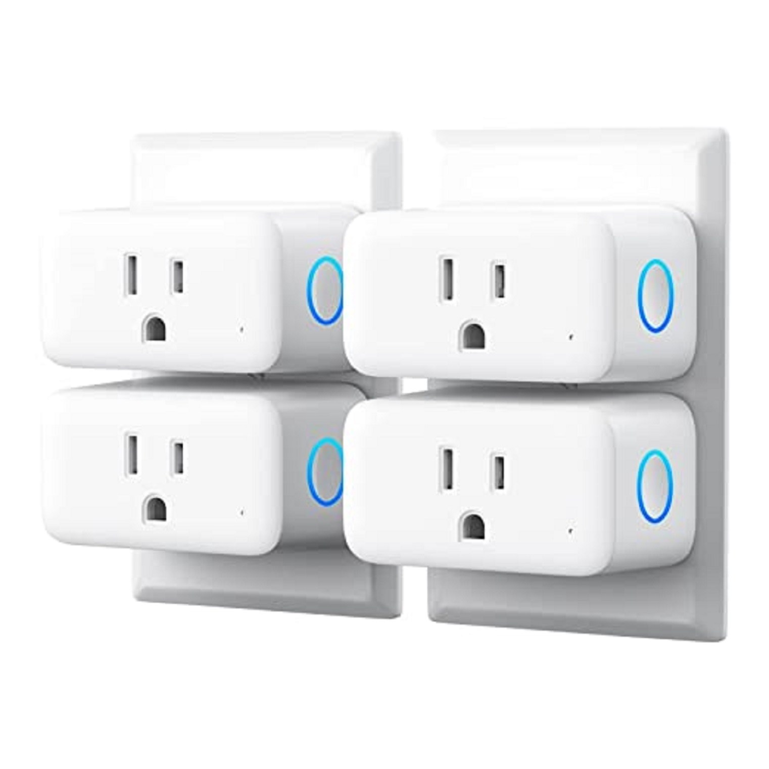 SwitchBot Plug Mini, Smart Wi-Fi and Bluetooth Outlet, 15A, 4 Pack
