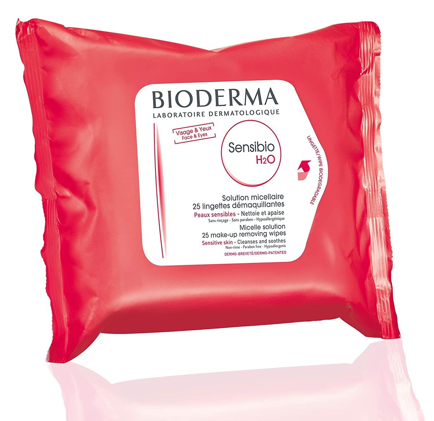 Bioderma Sensibio H2O Biodegradable Makeup Removing Wipes