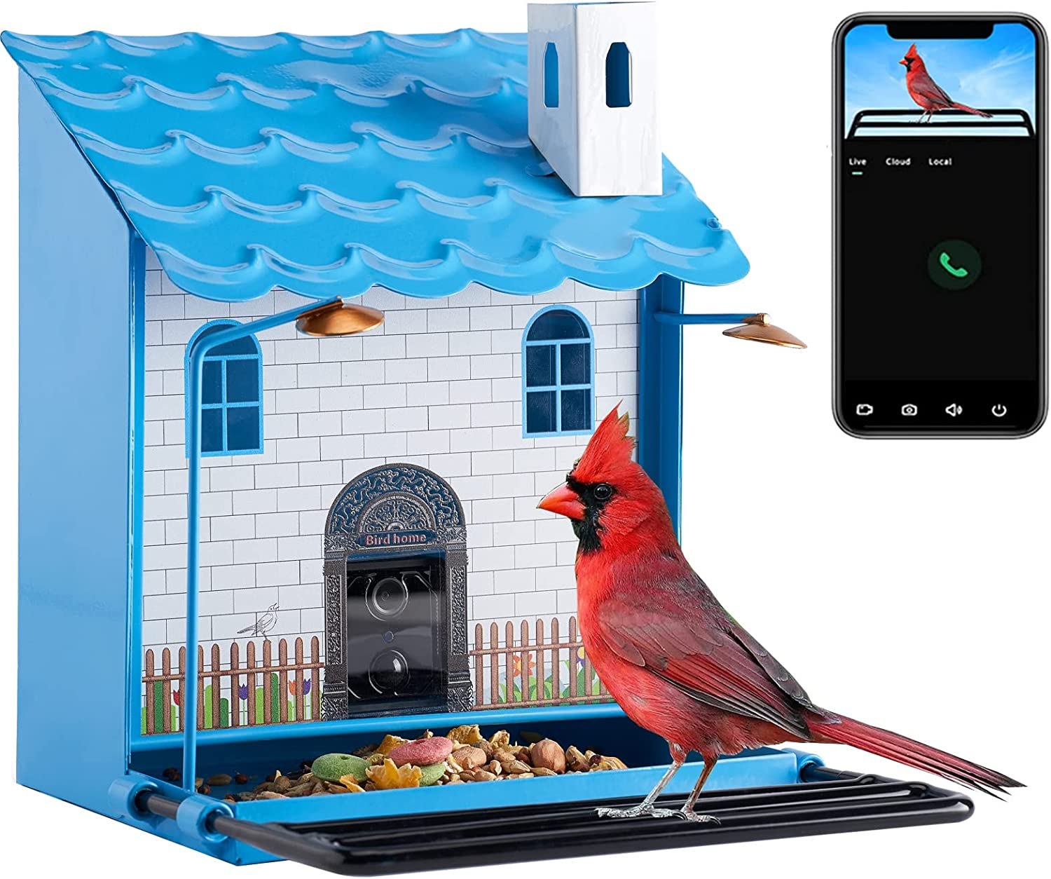 AMOEJOV Smart Bird Feeder Camera