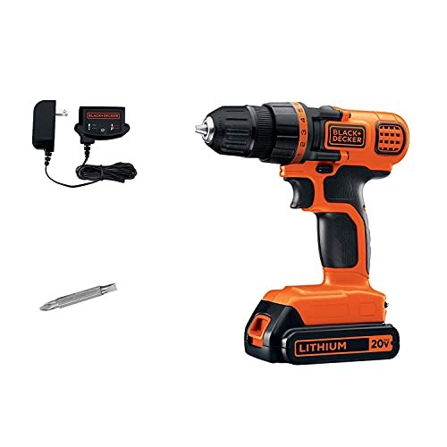 BLACK+DECKER 20-Volt MAX Lithium-Ion Drill/Driver