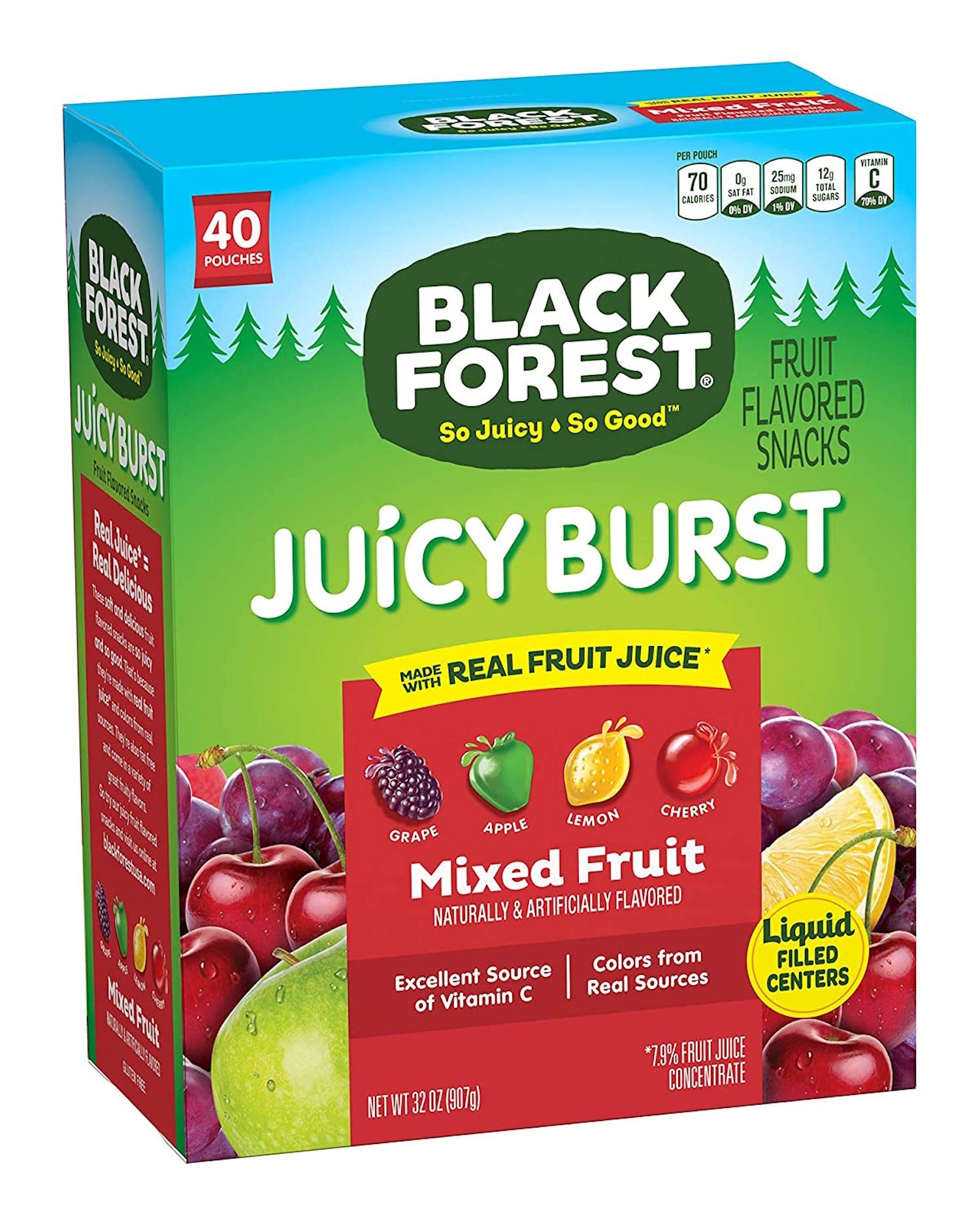 Black Forest Medley Juicy Center Fruit Snacks