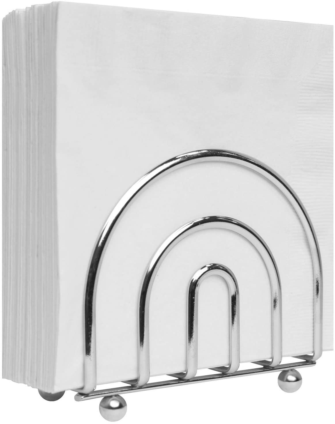 Blue Donuts Chrome Collect Napking Holder