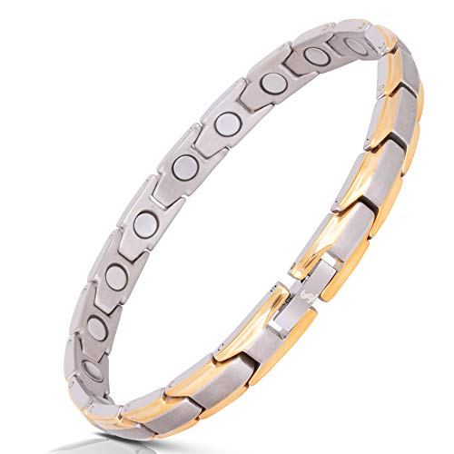 Smarter LifeStyle Elegant Womens Titanium Magnetic Therapy Bracelet