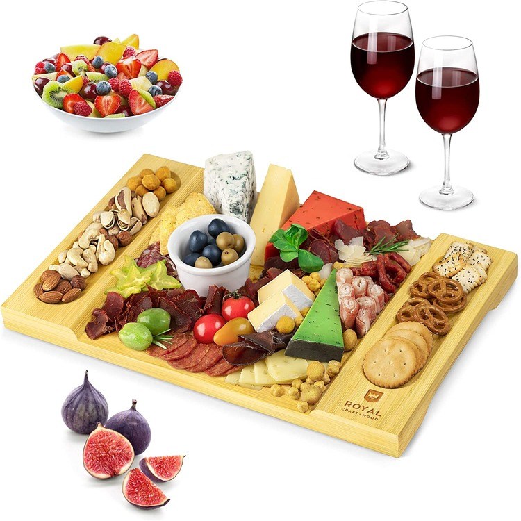 Royal Craft Wood Bamboo Charcuterie Platter