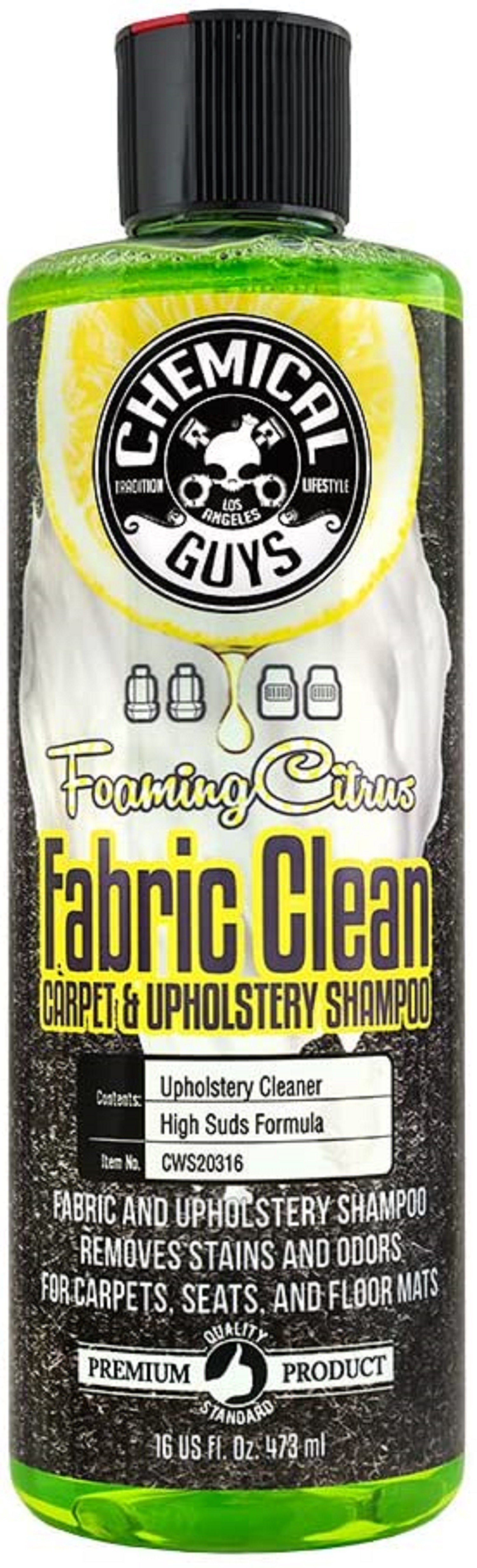Chemical Guys Fabric Clean Foaming Citrus Carpet and Upholstery Cleaner