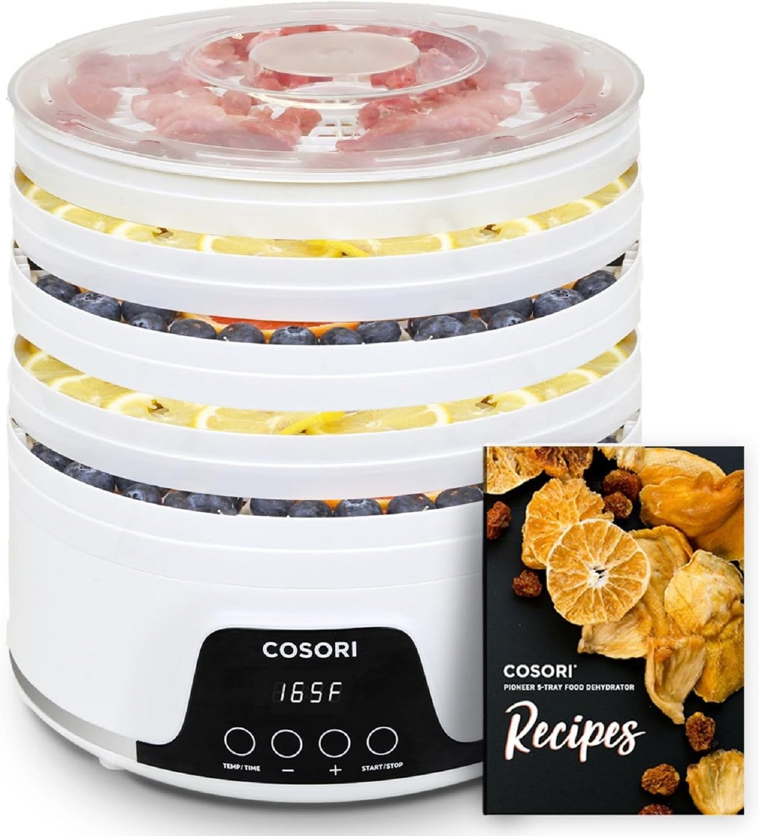 Food Dehydrator, Dehydrator with Large Drying Space, 360° Circulating Hot  Air Efficient Drying, Digital Adjustable Timer and Temperature Control,  Dehydrators for Food and Jerky, Suitable for Fruits, Vegetable, Meats & Dog  Treats