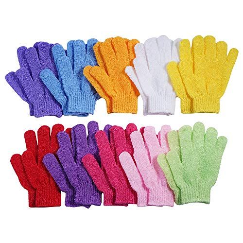 CVNDKN 10 Pairs Exfoliating Bath Gloves