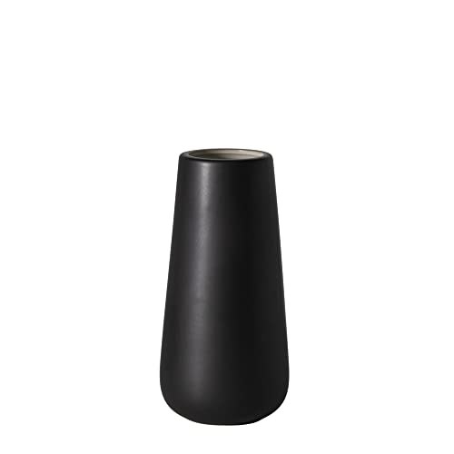 D&#039;vine Dev Matte Black Ceramic Vase