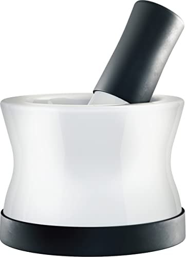 Cooler Kitchen EZ-Grip Silicone &amp; Porcelain Mortar and Pestle