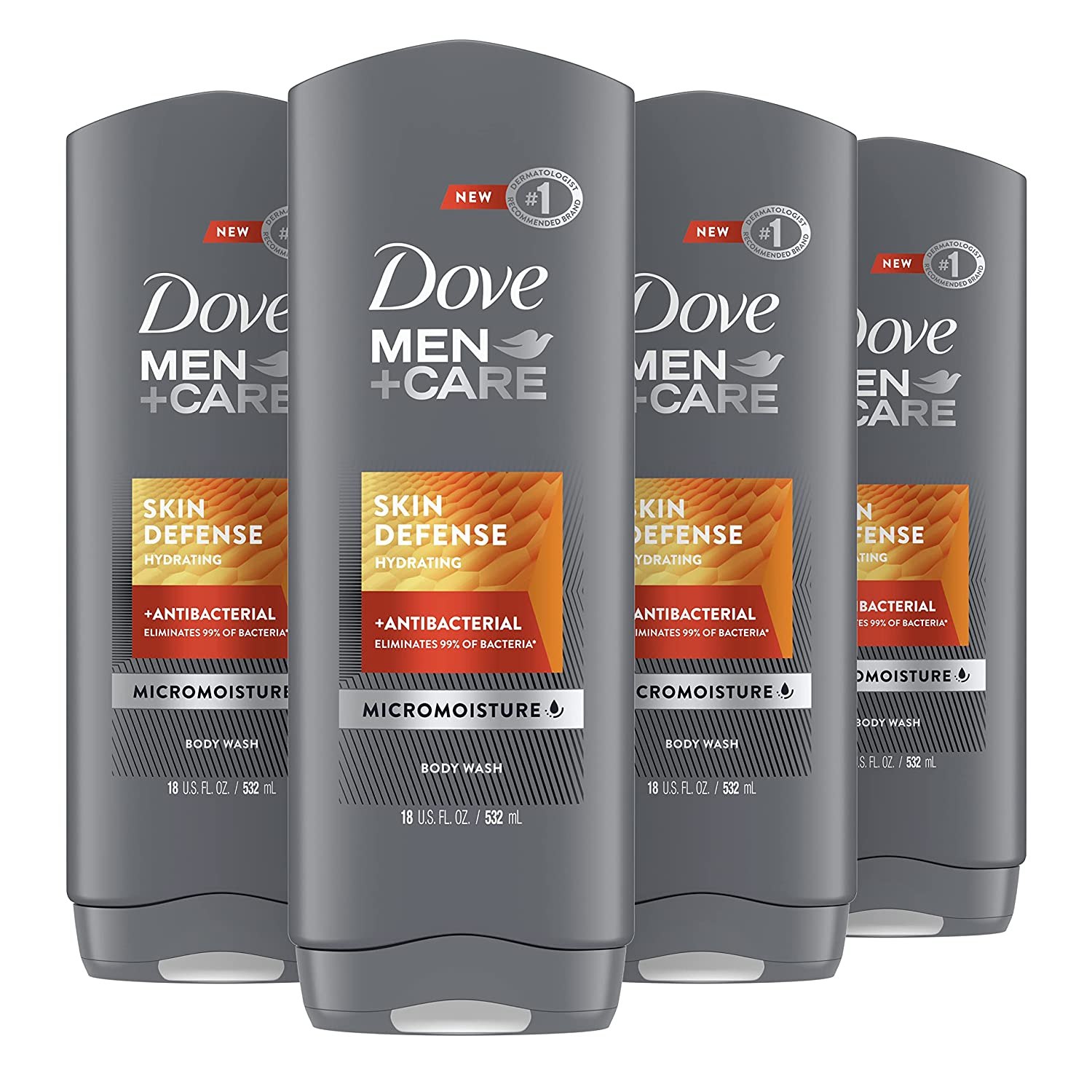 Dove Men+ Care 3-pack Skin Defense Body Wash