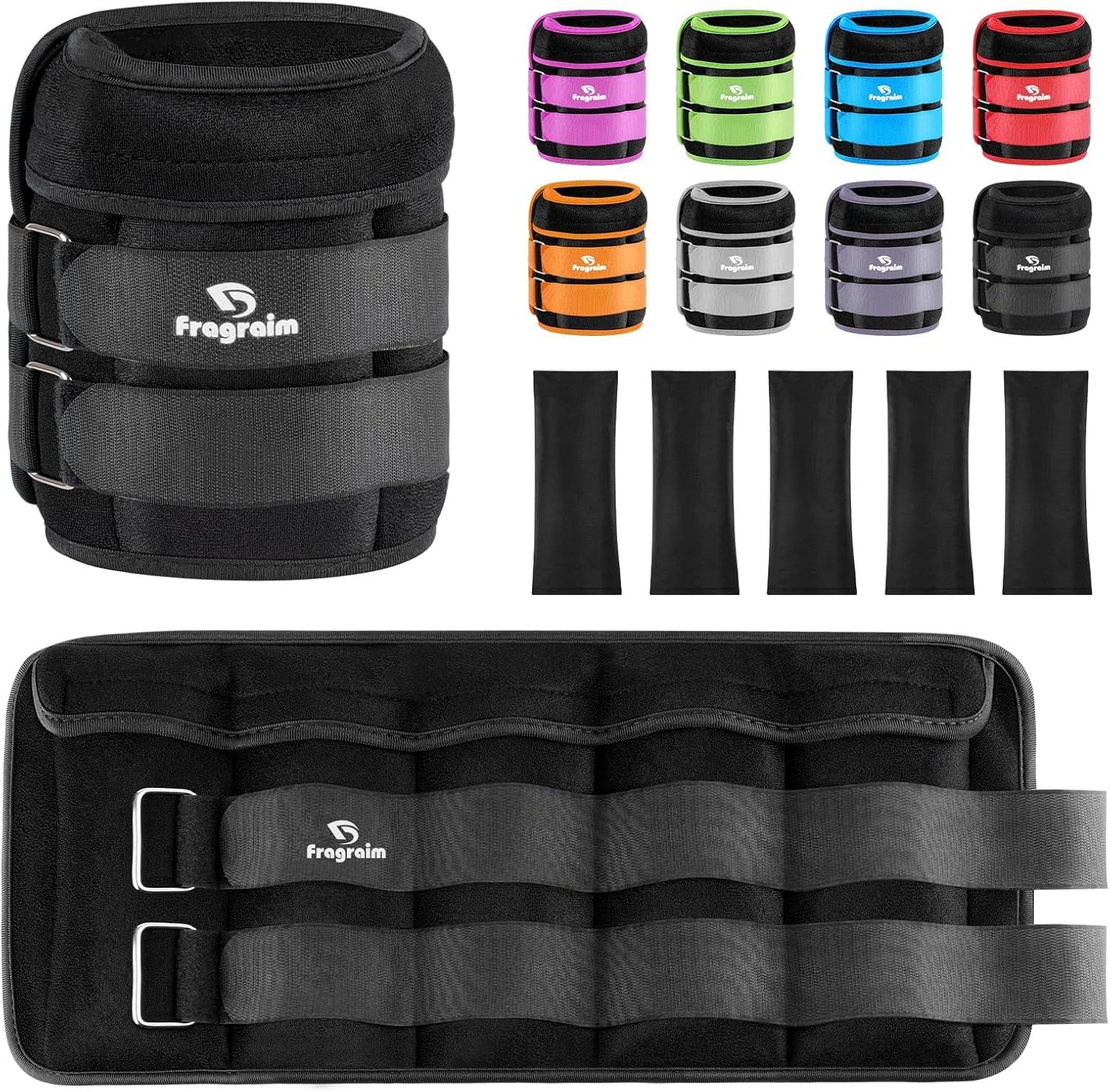 Fragraim Adjustable Ankle Weights, 2–20 Pounds