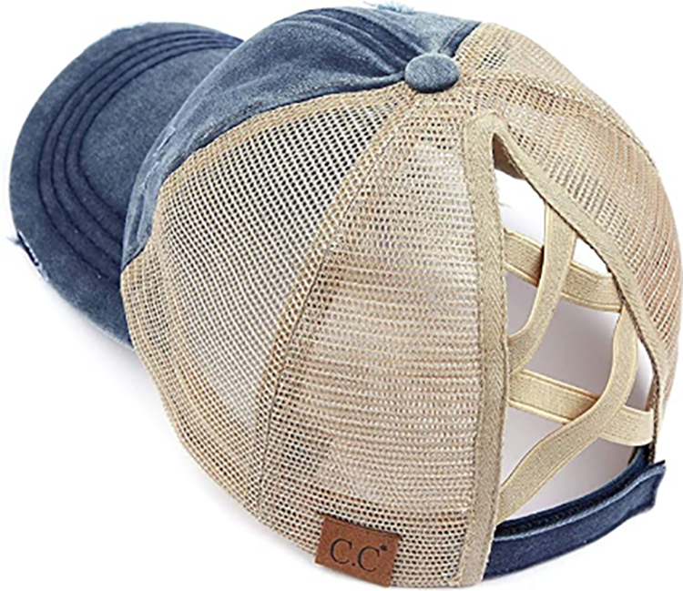 Funky Junque Crisscross Trucker Pony Cap