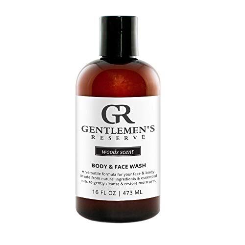 Gentlemen&#039;s Reserve Men&#039;s Woods Scent Organic Wash 2 in 1 Body Wash &amp; Face Wash, 16 oz.