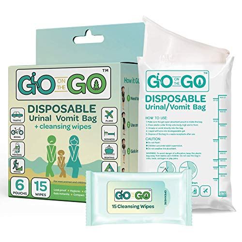 Go On The Go Disposable Urinal and Vomit Travel Bag