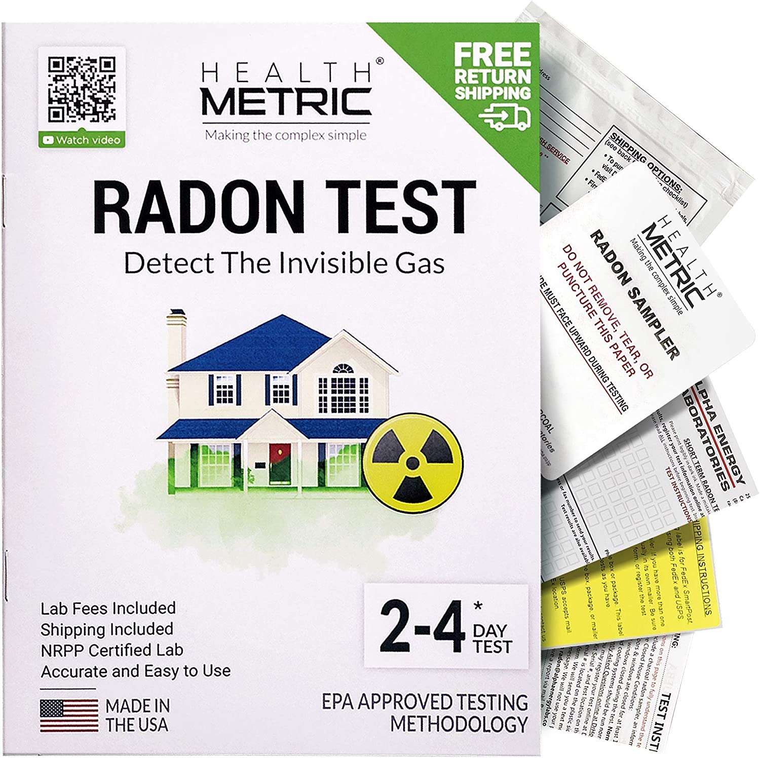 Health Metric Radon Home Test Kit
